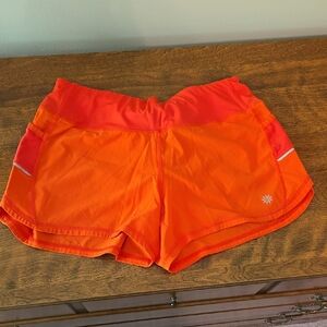 Women's Orange Athletic Shorts